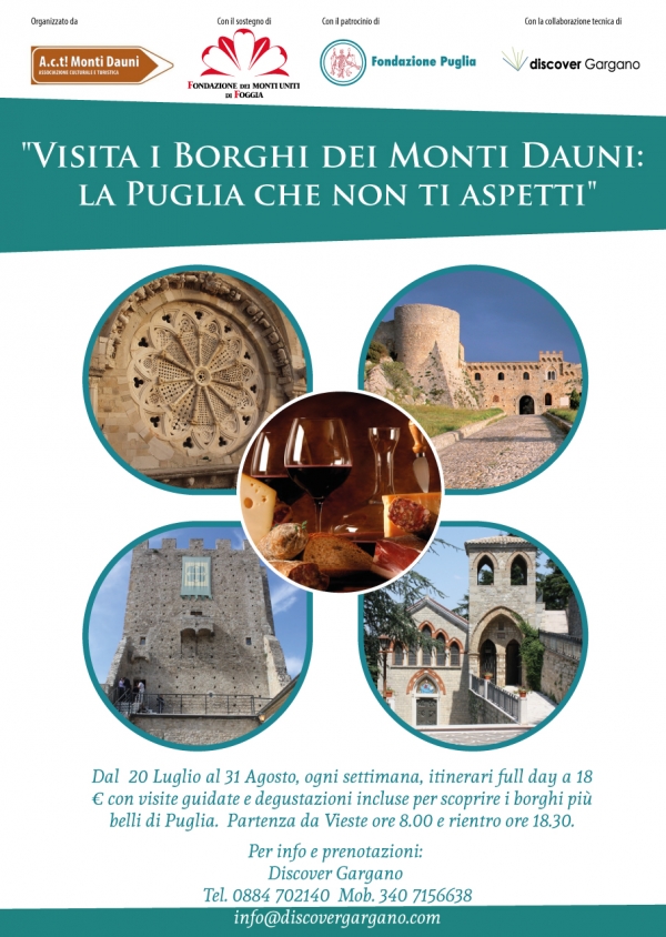 Anche Orsara di Puglia tra le escursioni da Vieste ai Monti Dauni. Una occasione per scoprire la Puglia pi nascosta.