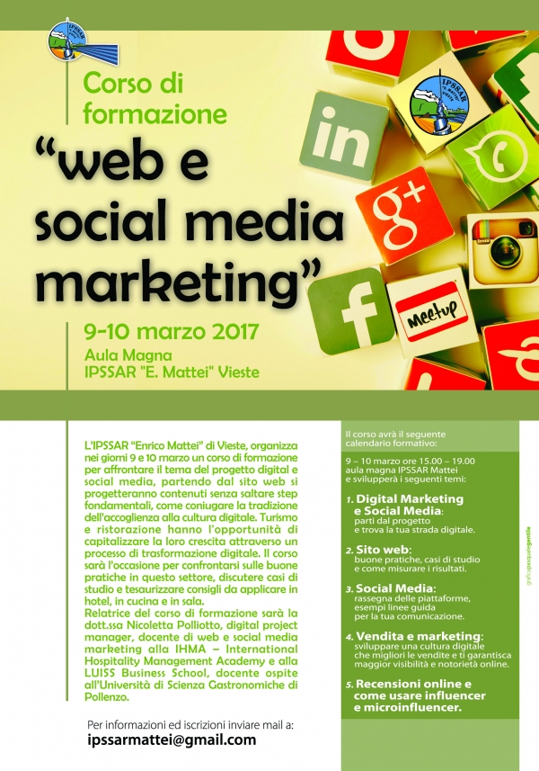 AllIPSSAR Mattei di Vieste Corso web marketing 9 -10 marzo