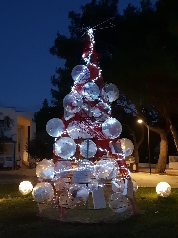 Isole Tremiti, l'albero di Natale ecologico dedicato a Ian Kiernan