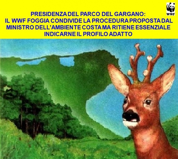 Presidenza del Parco del Gargano: il Wwf Foggia condivide la procedura proposta dal Ministro dell'Ambiente Costa