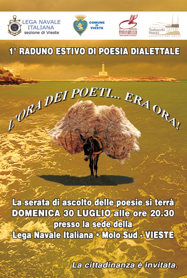 Domani a Vieste il 1 raduno estivo di poesia dialettale