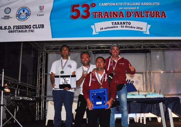 53° Traina d’Altura, il Team Raymarine secondo classificato con il viestano Claudio Coda