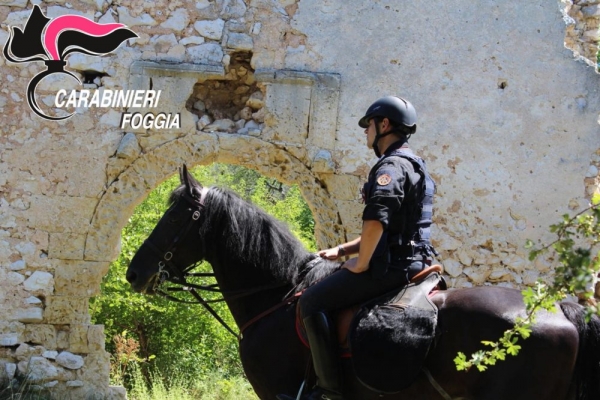 S. Marco in Lamis/ Operativi i Carabinieri a cavallo