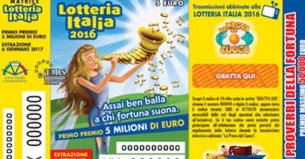 Lotteria Italia/ A Ranica (BG) i 5 milioni del primo premio, qualcosina anche a Foggia