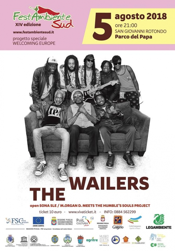 Festambientesud: partita la prevendita per il concerto dei leggendari “The Wailers”