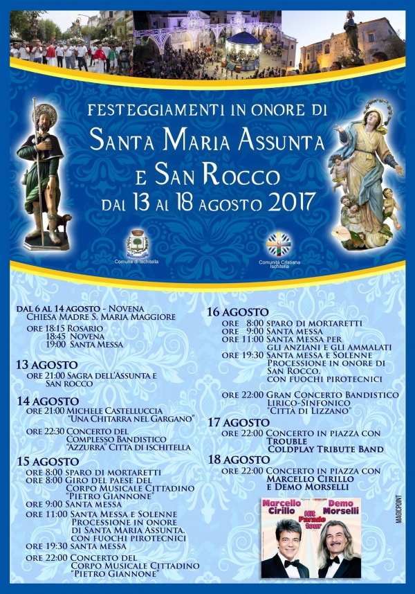 A Ischitella fino a venerd 18  Festa dell'Assunta e San Rocco