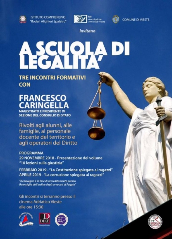 Vieste/ "A scuola di legalit" con il magistrato Francesco Caringella