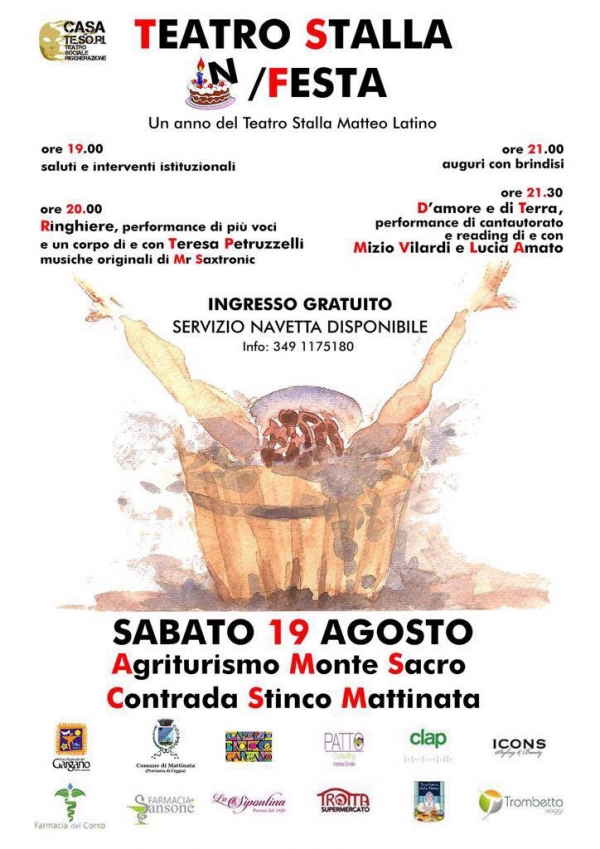 Agriturismo Monte Sacro/ Teatro Stalla in Festa - Un anno del Teatro Stalla Matteo Latino 